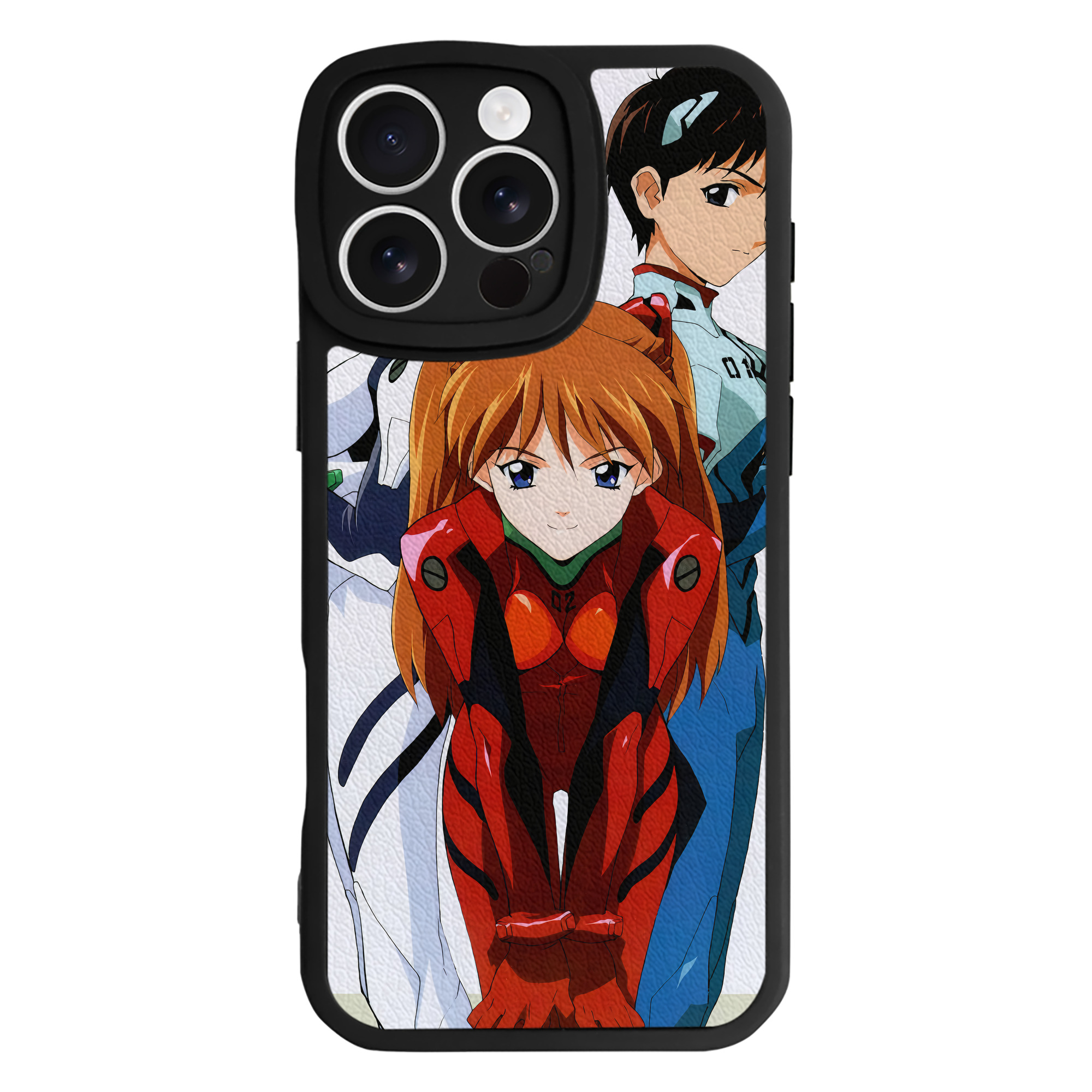 （画像用） EVA 新世紀エヴァンゲリオン 【iPhone 16シリーズ対応】シリコンスマホケース（レザー調） 材質：シリコン